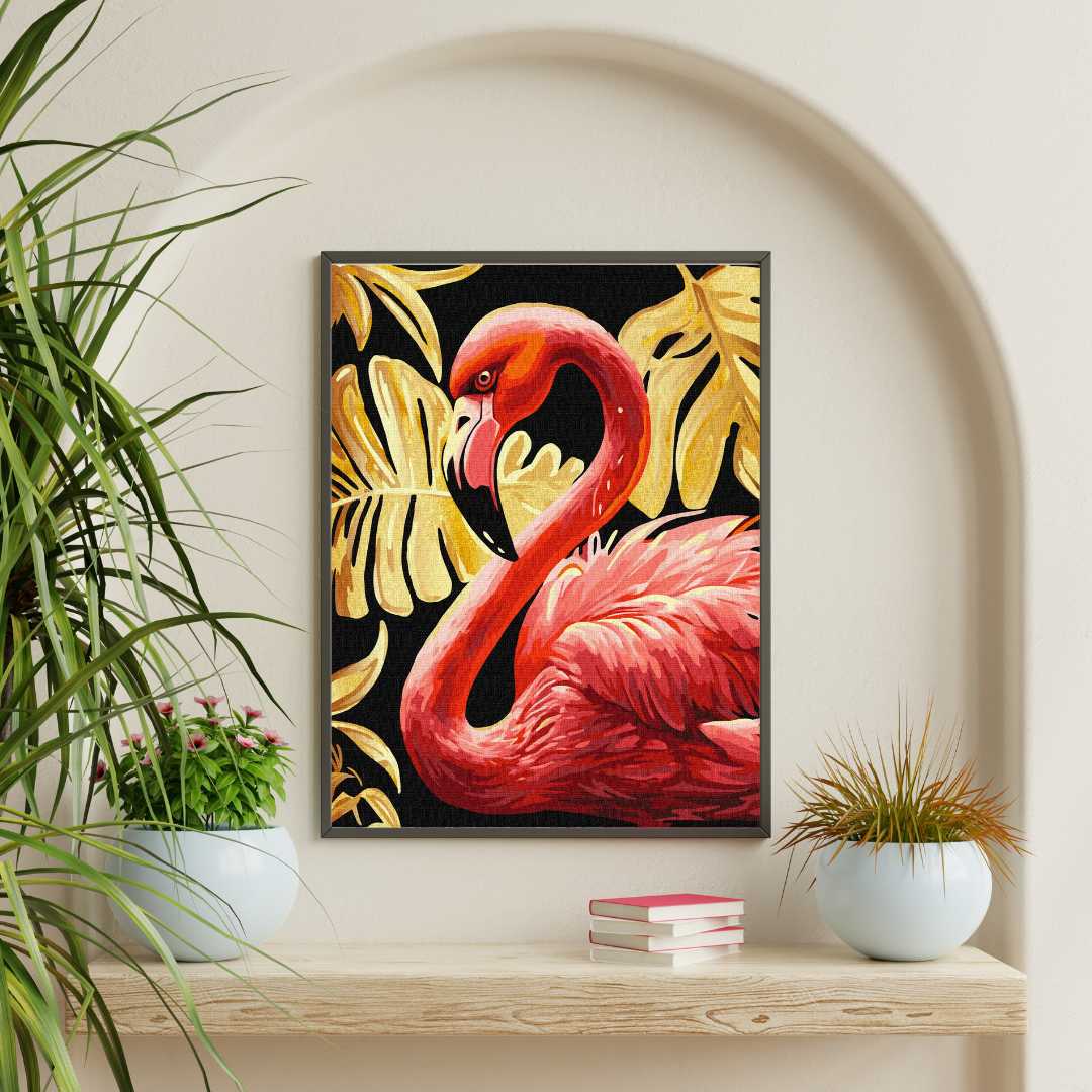 Elegant Flamingo - Paint by Numbers