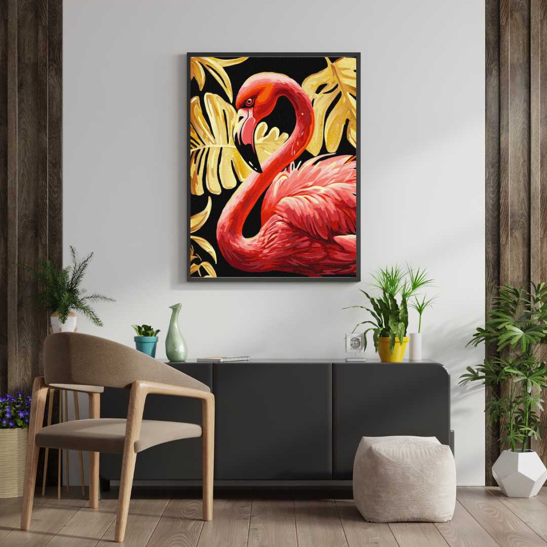 Elegant Flamingo - Paint by Numbers