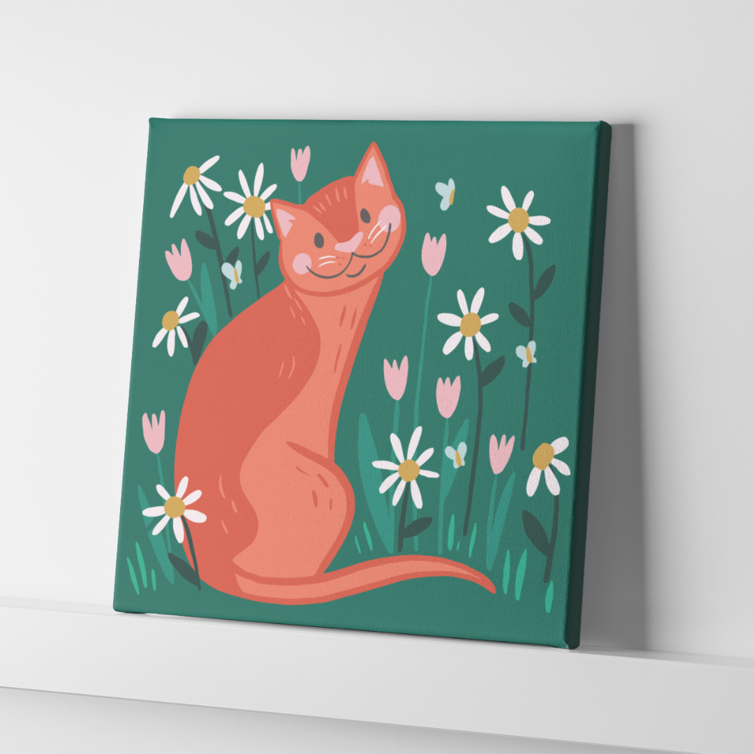 Happy Kitty - Paint by Numbers