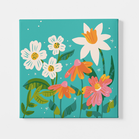 Bright Spring Flowers - Paint by Numbers