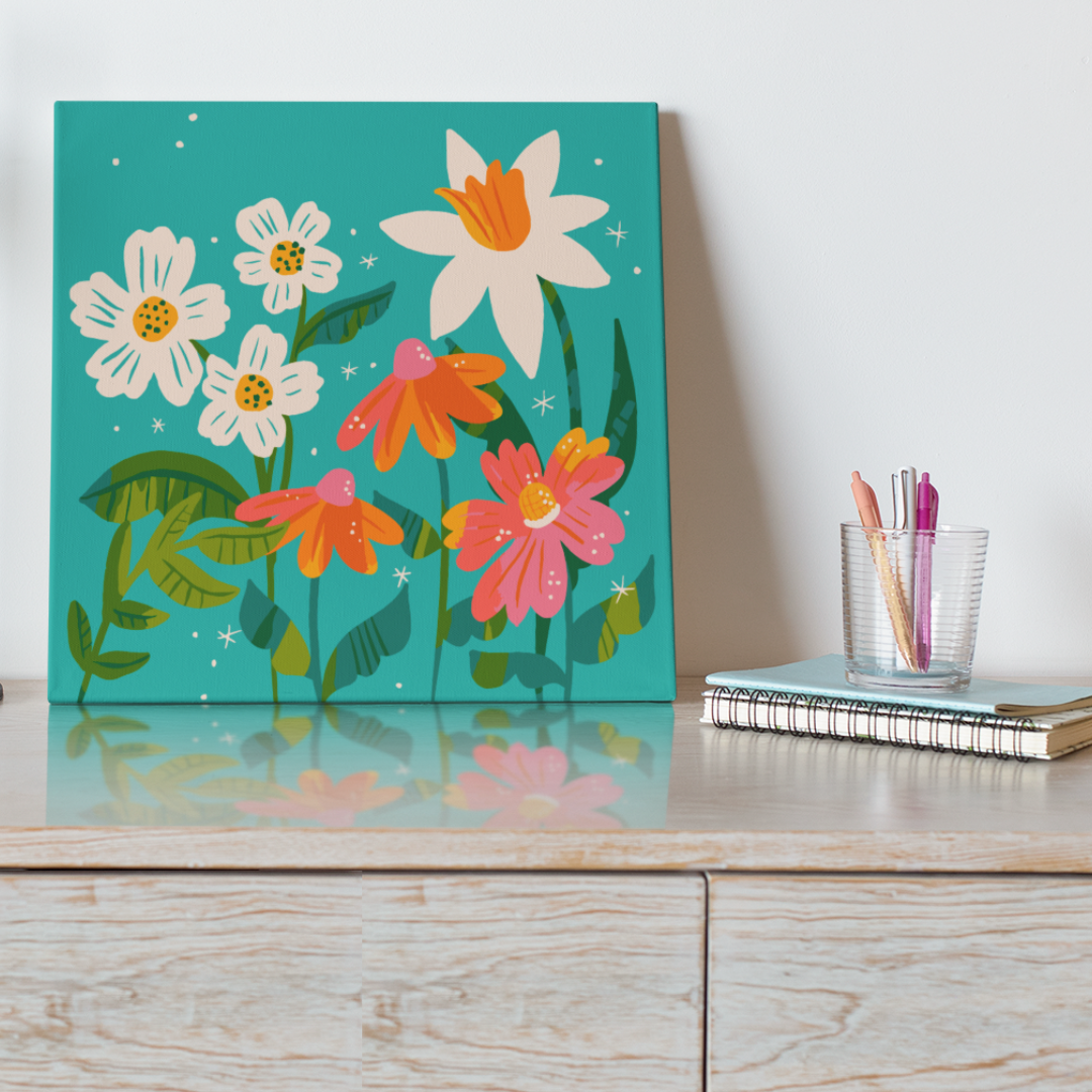 Bright Spring Flowers - Paint by Numbers