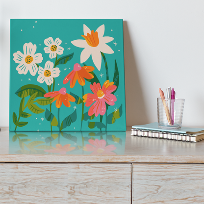 Bright Spring Flowers - Paint by Numbers